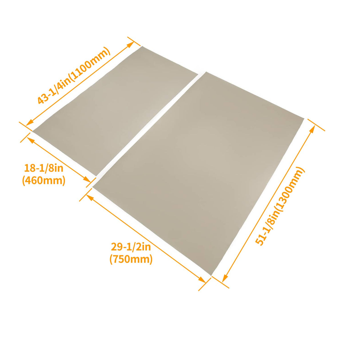 Bethesda Industrial Tan Golf Cart Front Seat Cushion Cover + Seat Back Cover For EZGO RXV 2008-Up