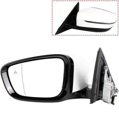 Bethesda Industrial Left Driver Side Mirror With Blind Spot White For 2019-2023 BMW 320i 330i 330e