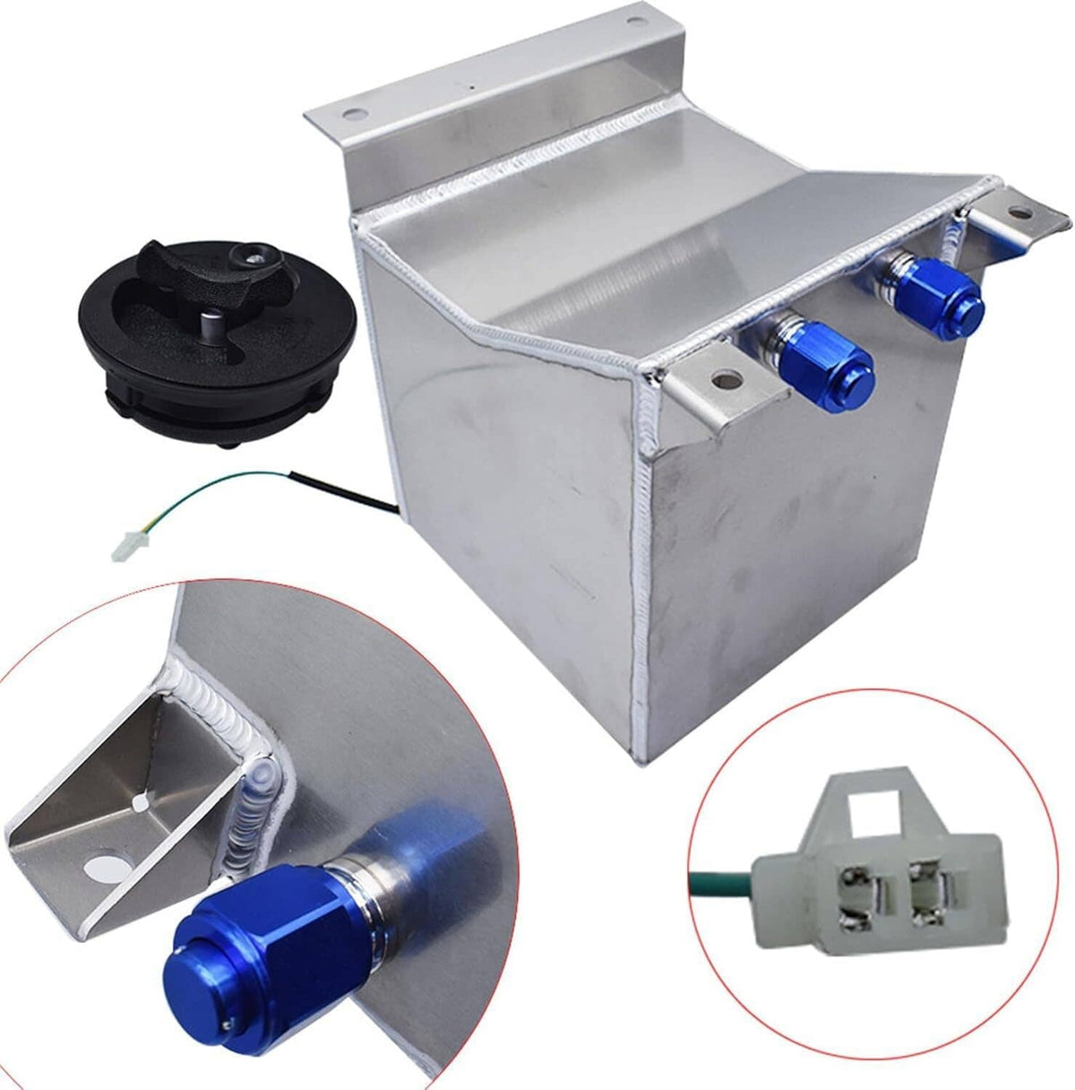 Bethesda Industrial 2.5 Gallon Aluminum Racing Drift Fuel Cell Gas Tank & Level Sender Universal