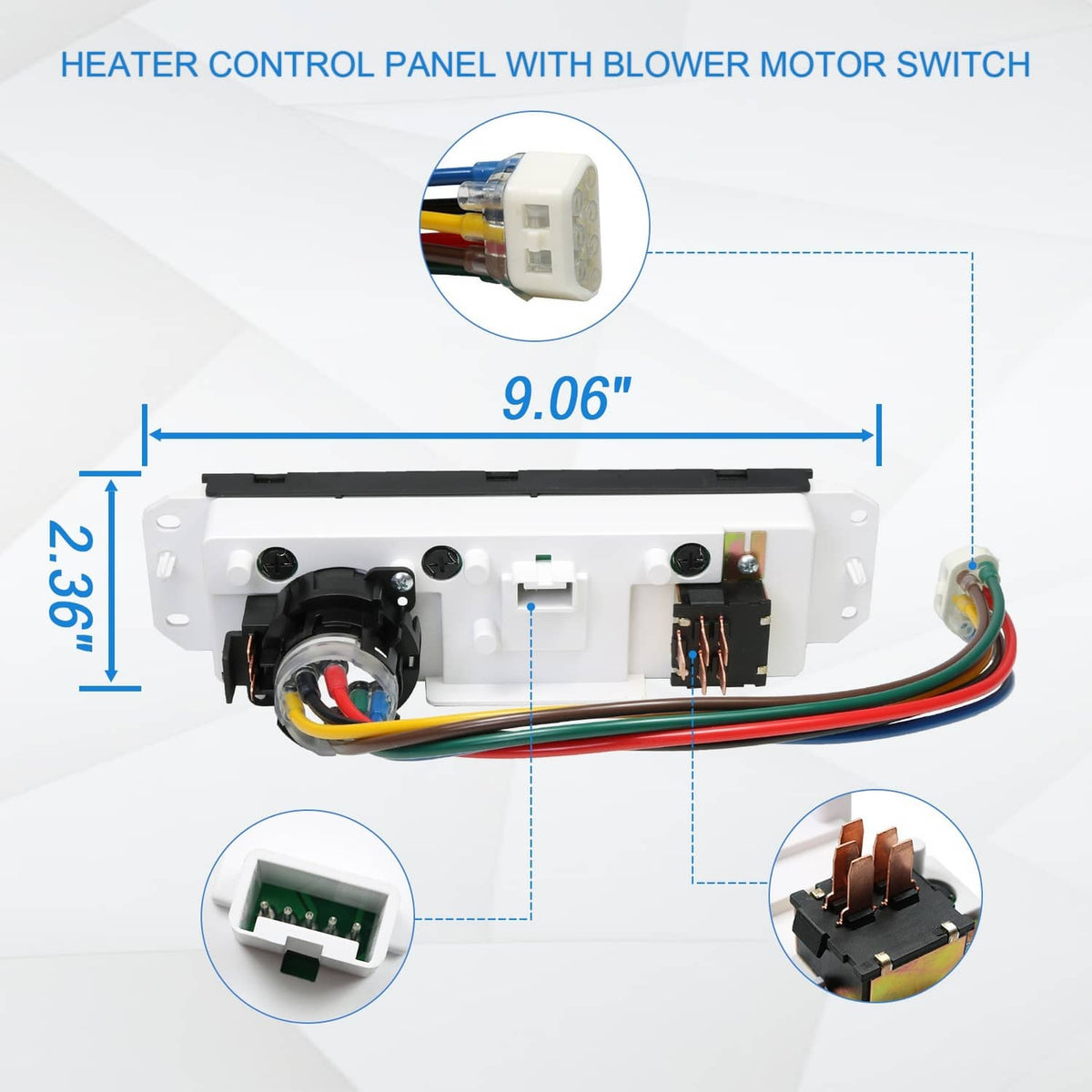 Bethesda Industrial A/C Heater Control Panel Switch For Jeep Wrangler TJ 1999-2004 Blower 55037473AB