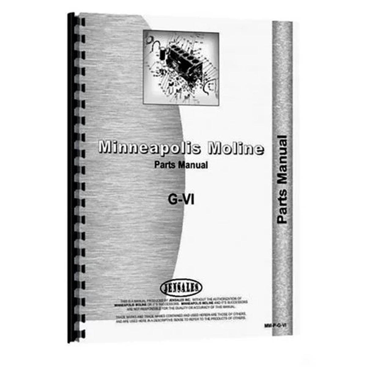 Bethesda Industrial Parts Manual fits Minneapolis Moline GVI