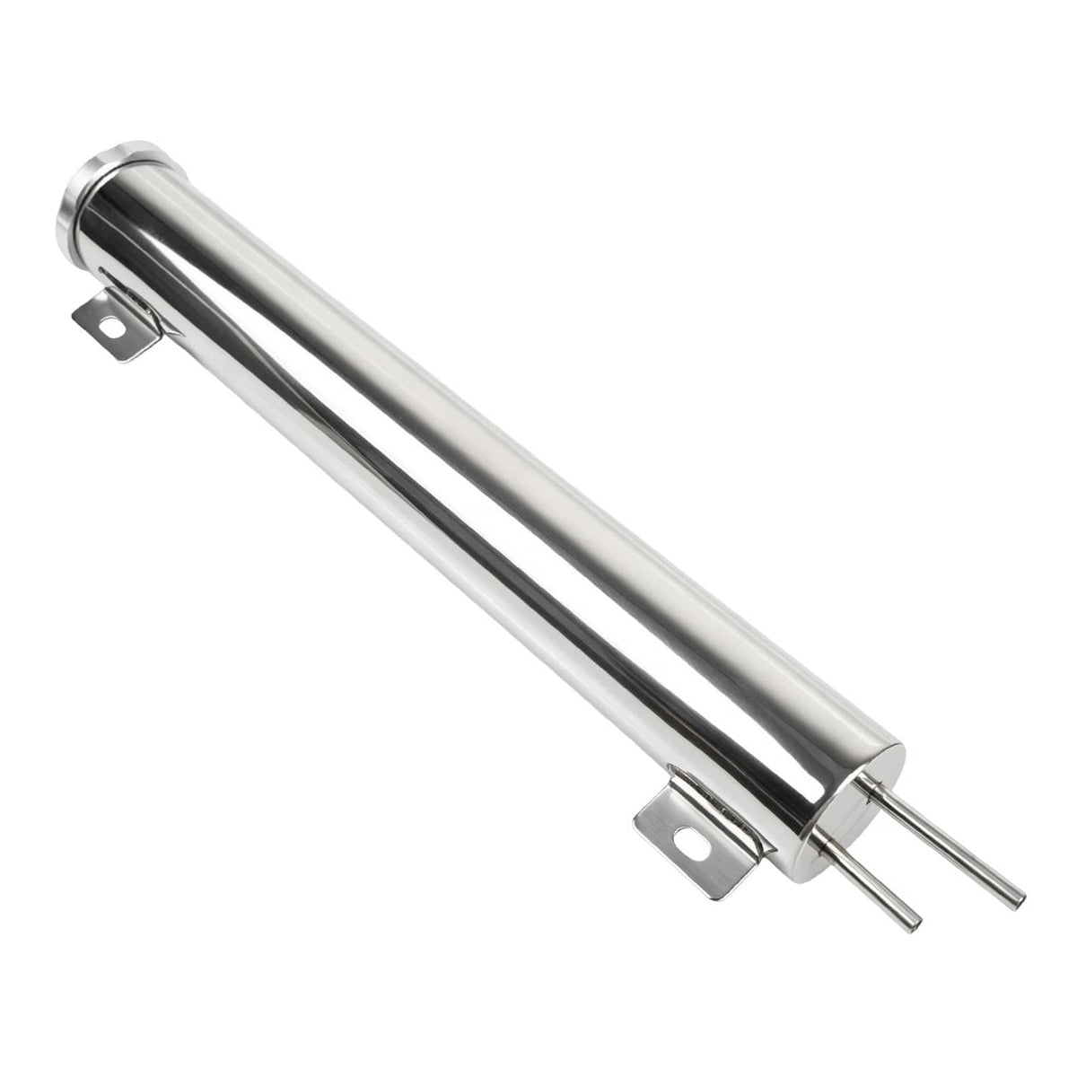 Bethesda Industrial 2" X 15" Polished Stainless Steel 24 Oz Radiator Dr Overflow Tank Bottle New
