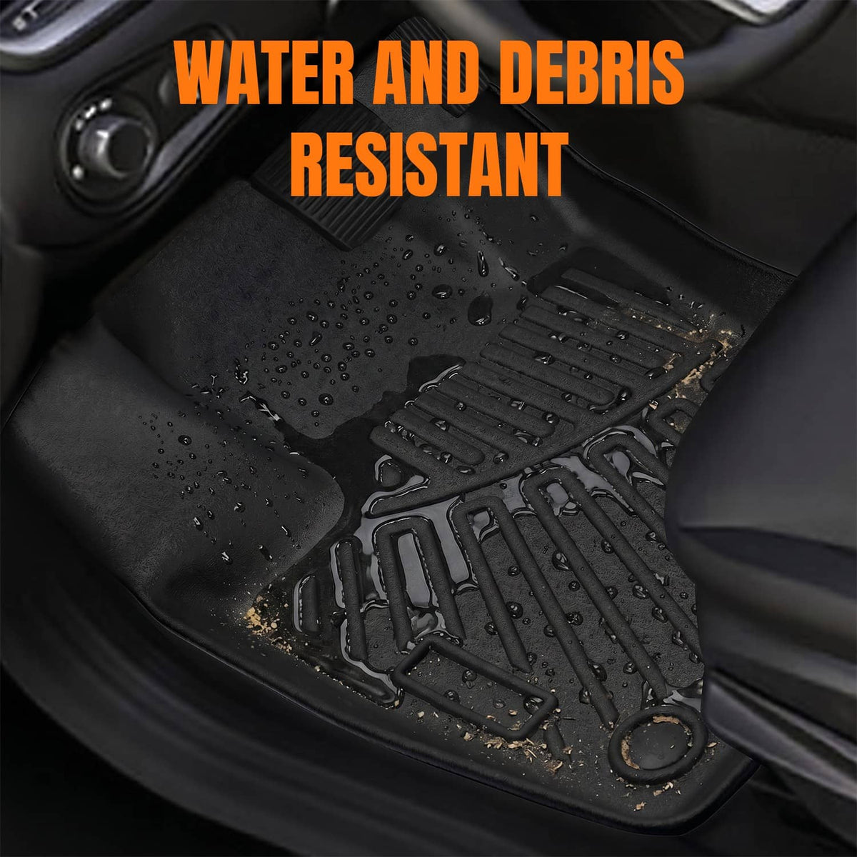 Bethesda Industrial For 2015-2023 Jeep Renegade TPE Floor Mats with Trunk Cargo Liners 3D Model 4Pcs