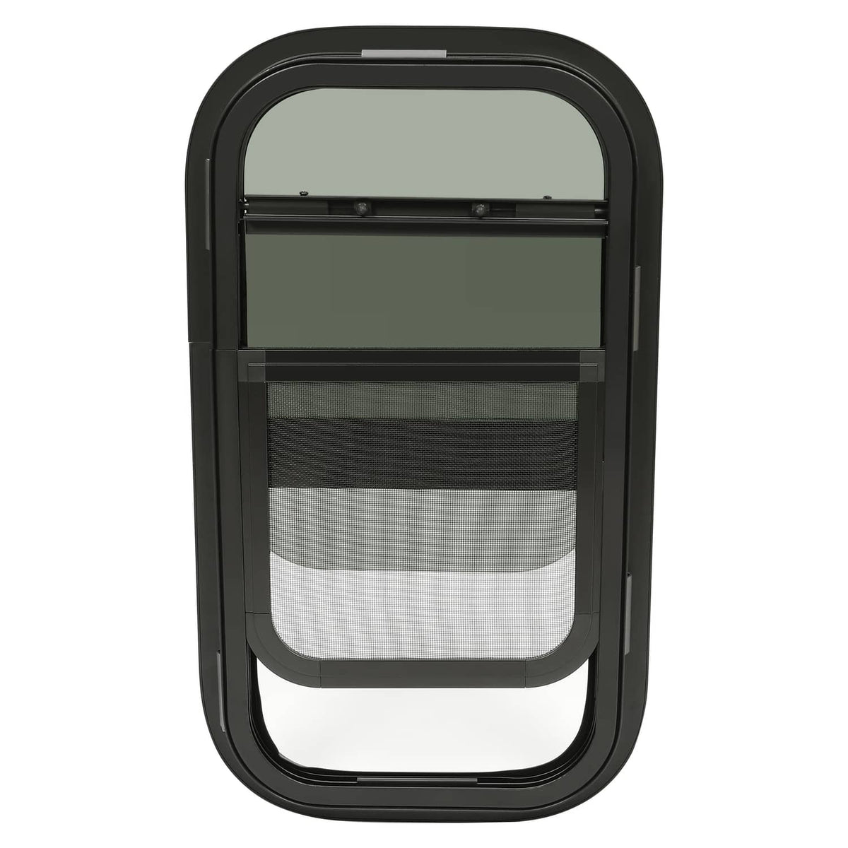 Bethesda Industrial 2 Pack 12"L x 22"W Wall Vertical Sliding RV Window Cargo Trailer W/Trim Kit