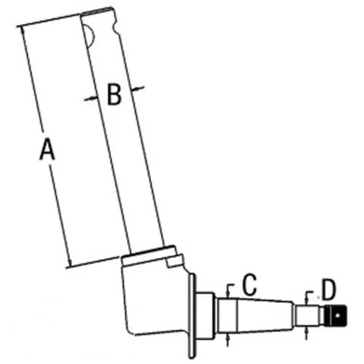 Bethesda Industrial Spindle - Right Hand fits Oliver 550 106459AA