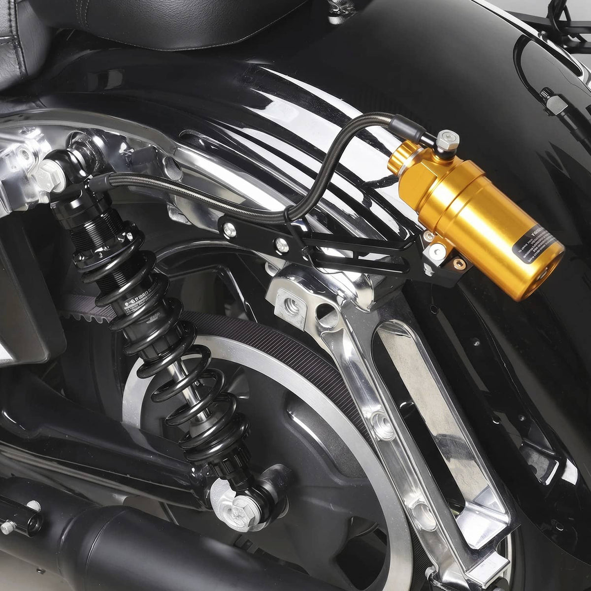 Bethesda Industrial Remote Reservoir Rear Suspensions Shock For Harley Electra Glide FLHT 2019-2022