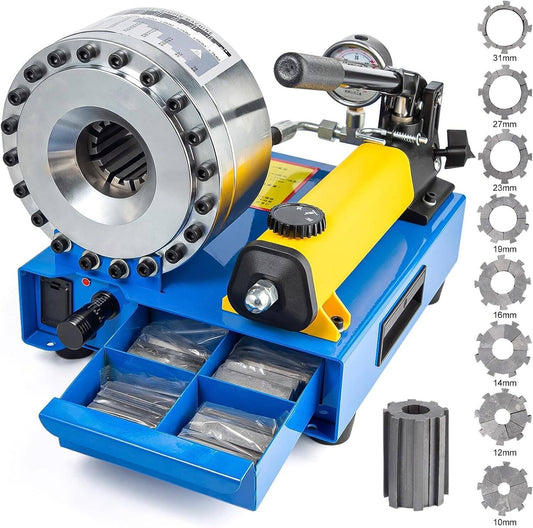 Bethesda Industrial 5600KN Hydraulic Hose Crimper Pipe Clamping Machine With 8 Sets Dies 10mm-30mm