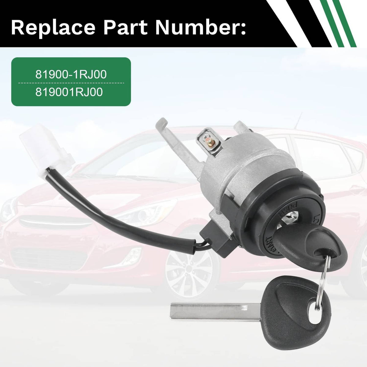 Bethesda Industrial For Hyundai Accent 1.6L 2012-2017 Ignition Lock Cylinder with 2 Keys 81900-1RJ00