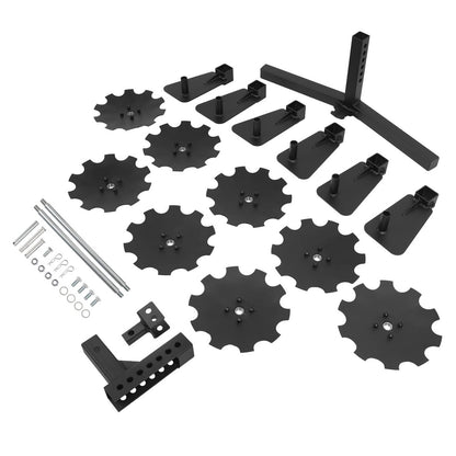 Bethesda Industrial 34" Disc Plow Harrow w/ 2-inch Receiver Hitch 8-blade disc For Tractor ATV UTV