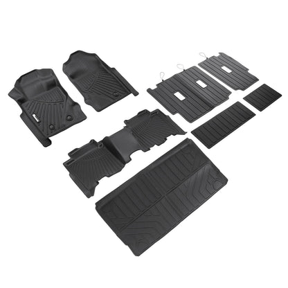 Bethesda Industrial All Weather Floor Mats Cargo Liner with Backrest Mat for Ford Bronco 4 Door