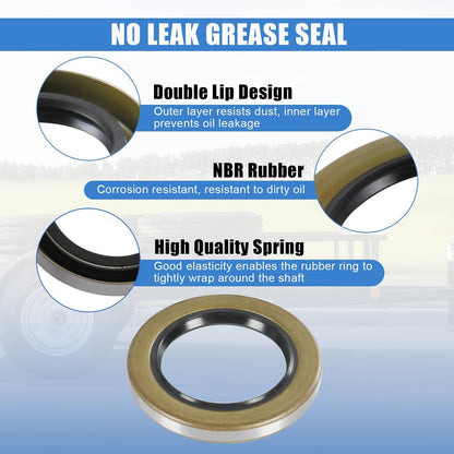 Bethesda Industrial 5200# Bearing Axle Kit 25580+ LM67048 1.25" Bearing Trailer Wheel & Mobile Home