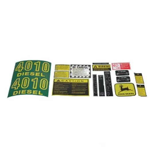 Bethesda Industrial Tractor Decal Set Hood 4010 Yellow fits John Deere 4010 JD416S