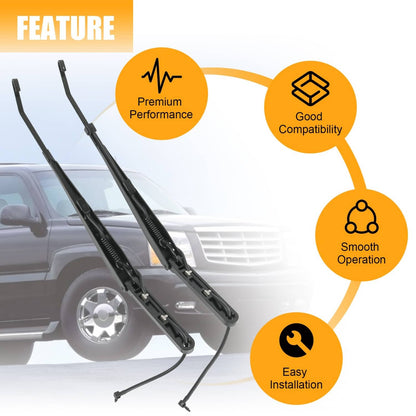 Bethesda Industrial Windshield Wiper Arms Fit 99-07 Chevy Silverado Suburban Tahoe GMC Sierra Yukon