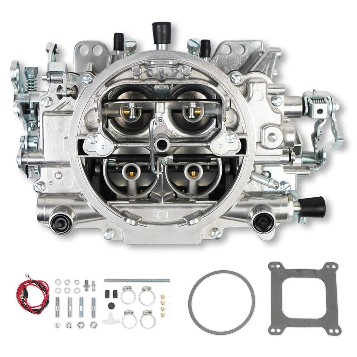 Bethesda Industrial Silver 4 Barrel Carburetor w/Manual Electric Choke For Edelbrock 1405 Performer