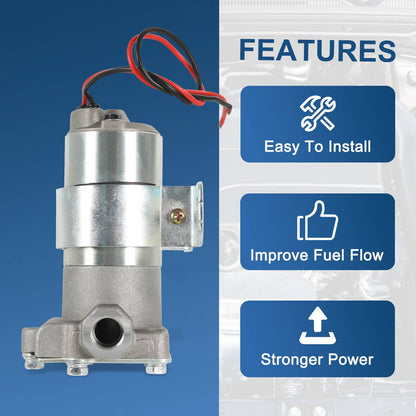 Bethesda Industrial 7 PSI Universal High Flow Electric Fuel Pump 97 GPH For Holley Demon Carburetor