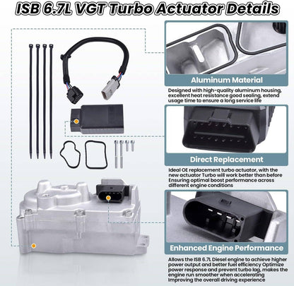 Bethesda Industrial Turbo Actuator Set with Calibration For 2013-2018 Dodge Cummins ISB 6.7L HE300VG