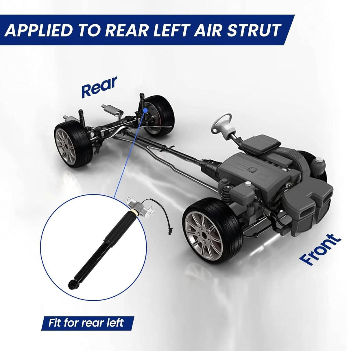 Bethesda Industrial 4Pcs Shocks Strut Assys Front and Rear W/ Electric for 2013-2019 Cadillac XTS