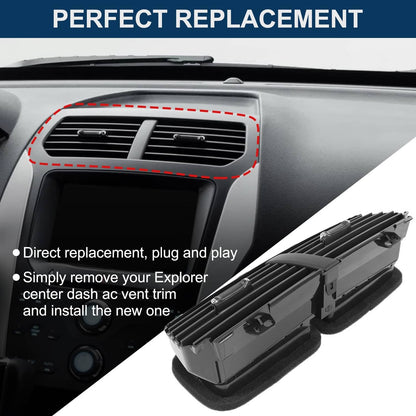 Bethesda Industrial Dash A/C Heater-Air Outlet Louver Vent BB5Z-19893-AD For 2011-15 Ford Explorer