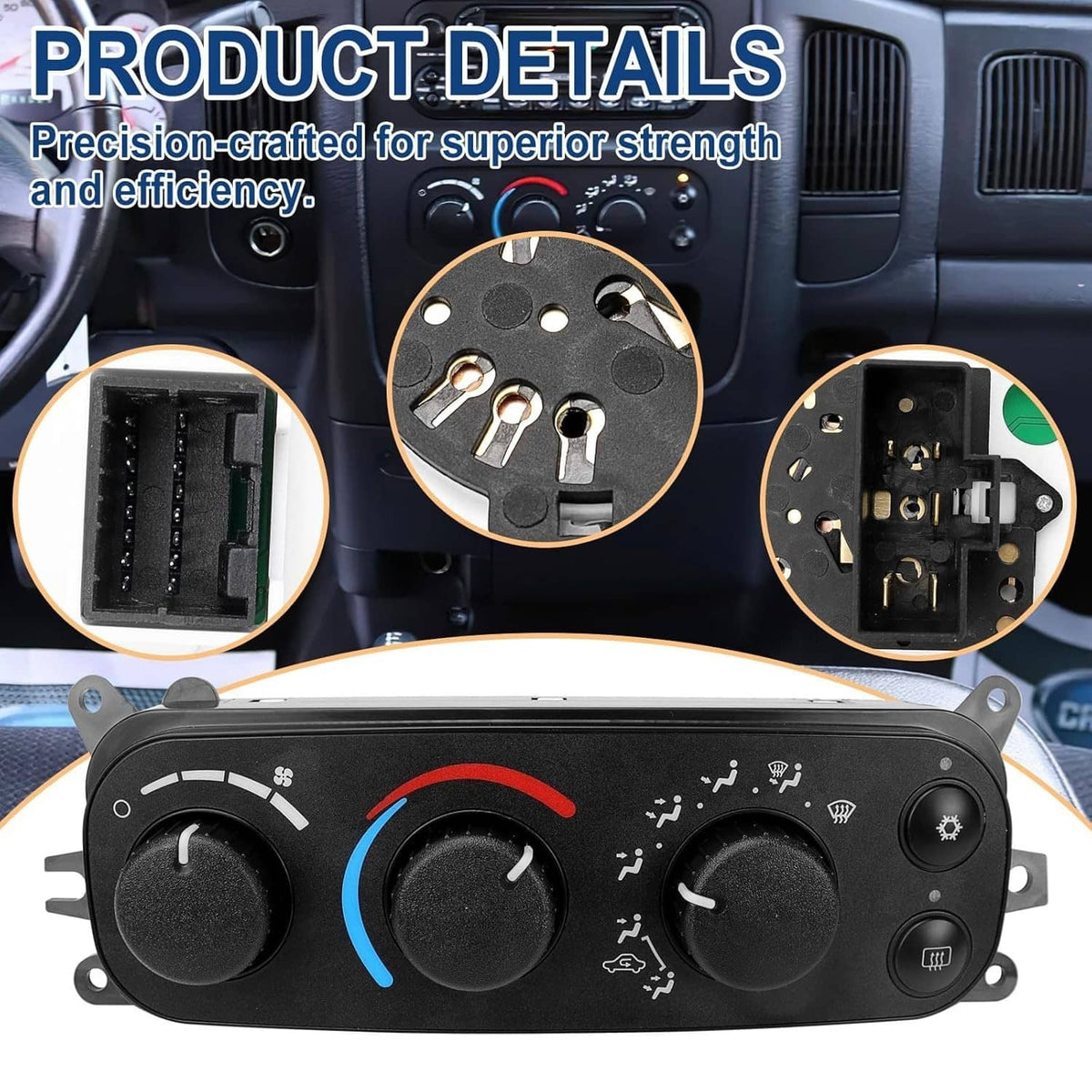 Bethesda Industrial A/C Heater Climate Control Module 599-212 For 2002-2005 Dodge Ram 1500 2500 3500