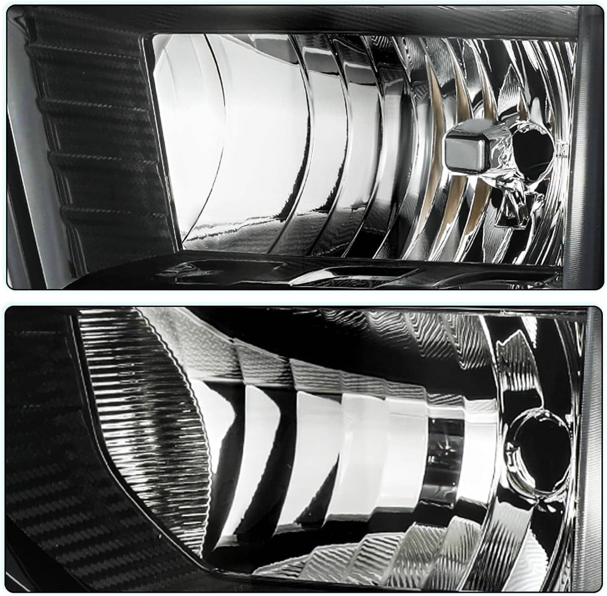 Bethesda Industrial Pair Halogen Headlights w/Bulb For 2024-2025 Chevy Silverado 2500HD 3500HD L+R