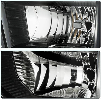 Bethesda Industrial Pair Halogen Headlights w/Bulb For 2024-2025 Chevy Silverado 2500HD 3500HD L+R