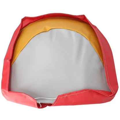 Bethesda Industrial Pan Seat Cushion - 21" Economy White and Red fits International