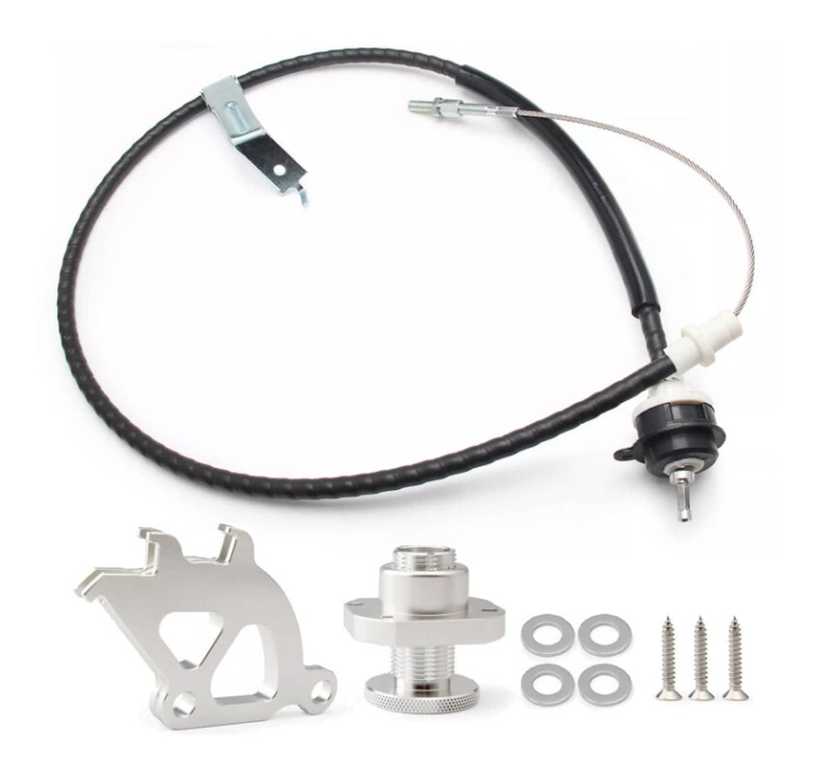 Bethesda Industrial Adjustable Clutch Cable Quadrant and Firewall Adjuster Kit For 1979-1995 Mustang