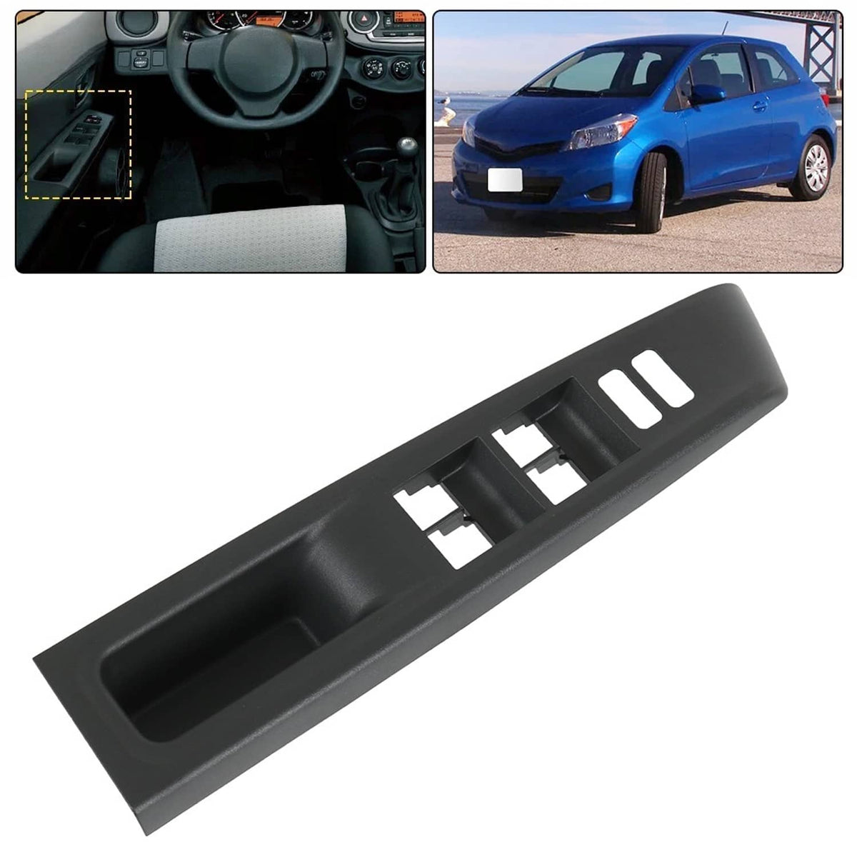Bethesda Industrial Left Driver Door Window Switch Bezel Trim Panel Cover For Toyota Yaris 2012-2014