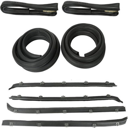 Bethesda Industrial Front Door Window Run Sweep Felts Weatherstrip Seals Kit for Chevy GMC Truck