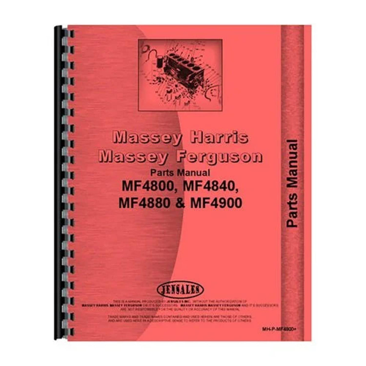 Bethesda Industrial Parts Manual fits Massey Ferguson 4800 4840 4880 4900