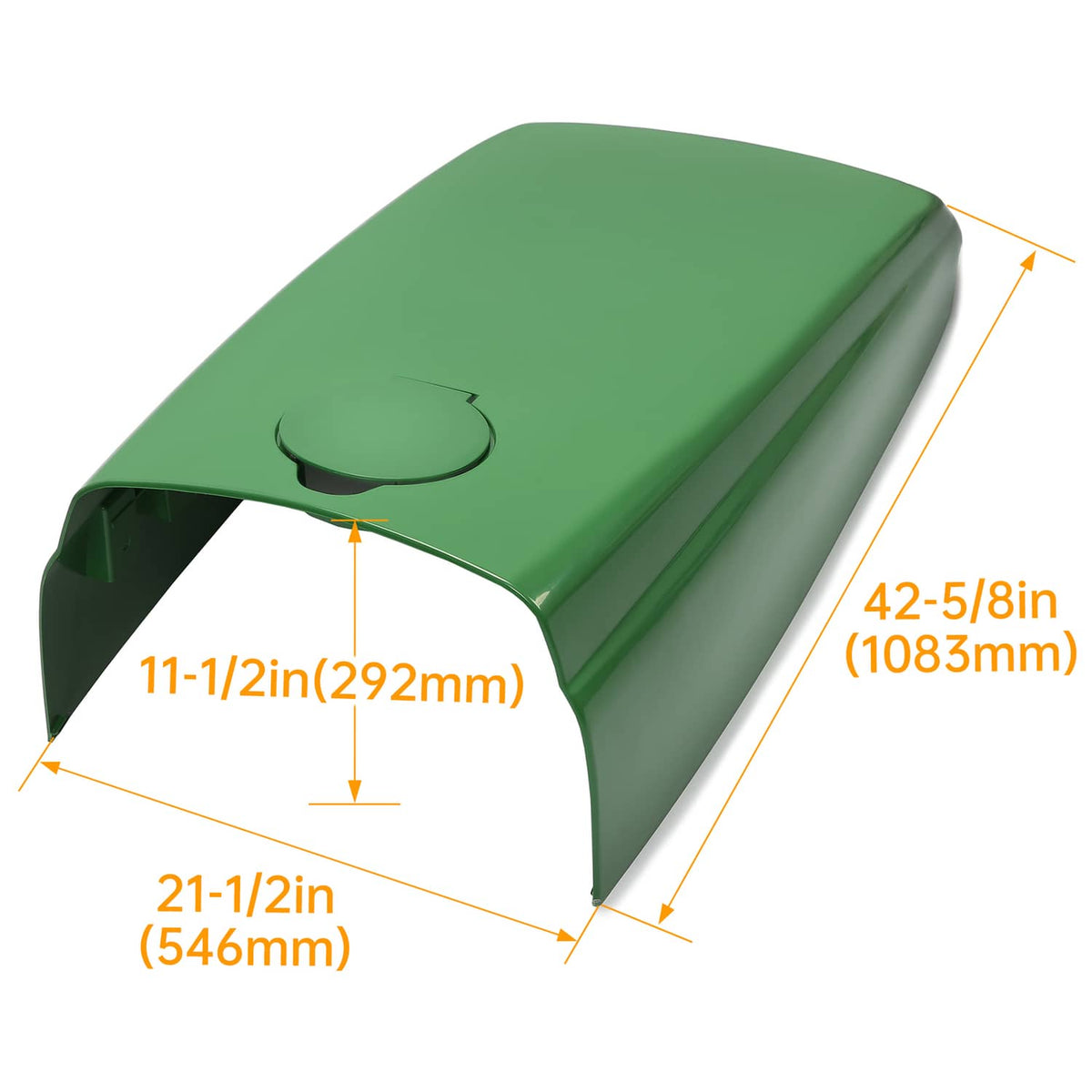 Bethesda Industrial Tractor Upper Hood with Fuel Door For John Deere 4500 4510 4600 4610 4700