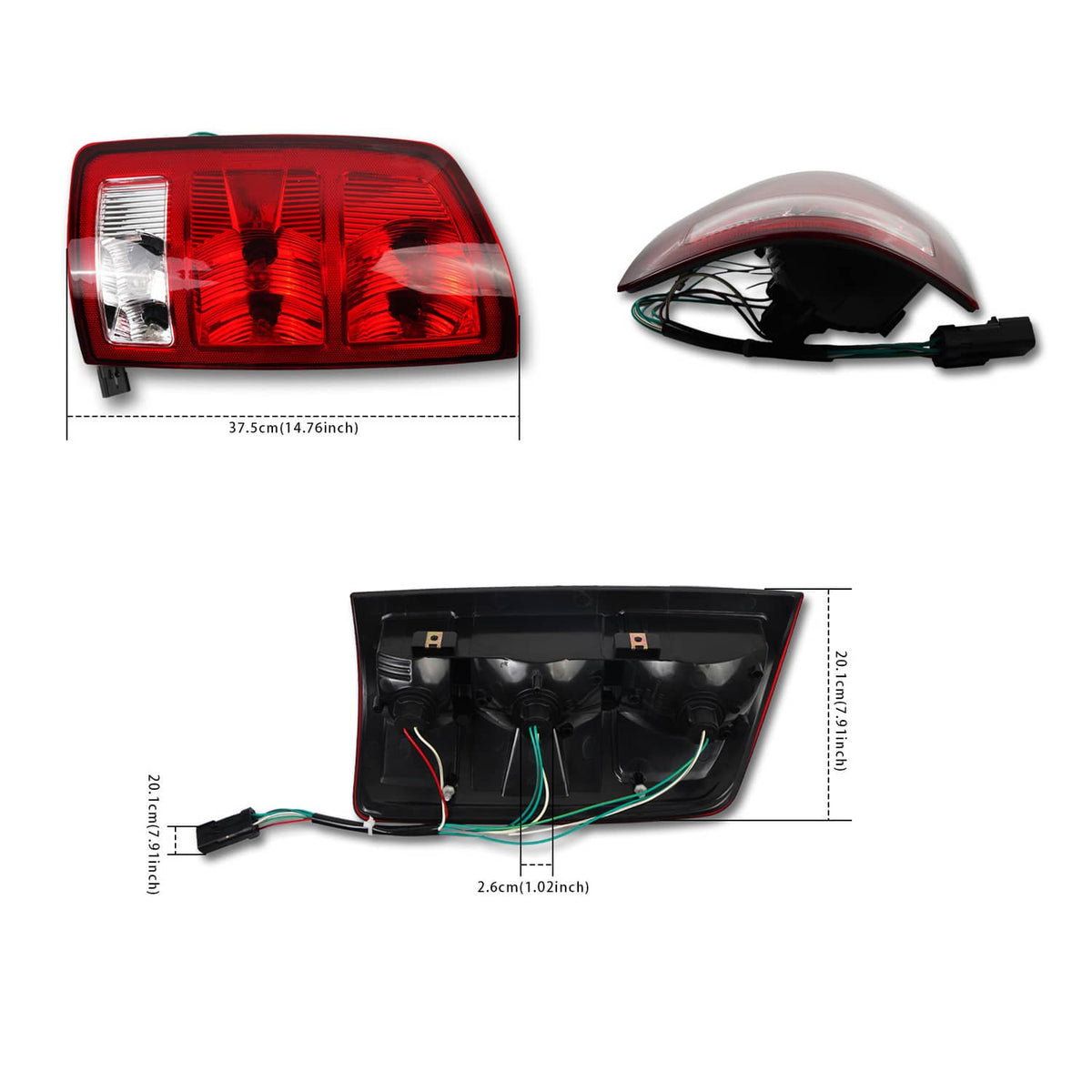Bethesda Industrial 2PCS Tail Lights w/Circuit Board For 2002-2006 Dodge Ram 1500 2500 3500 Pickup