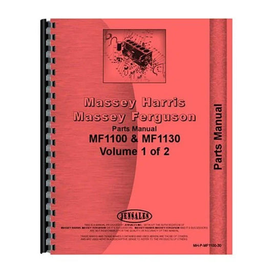 Bethesda Industrial Parts Manual fits Massey Ferguson 1100 1130