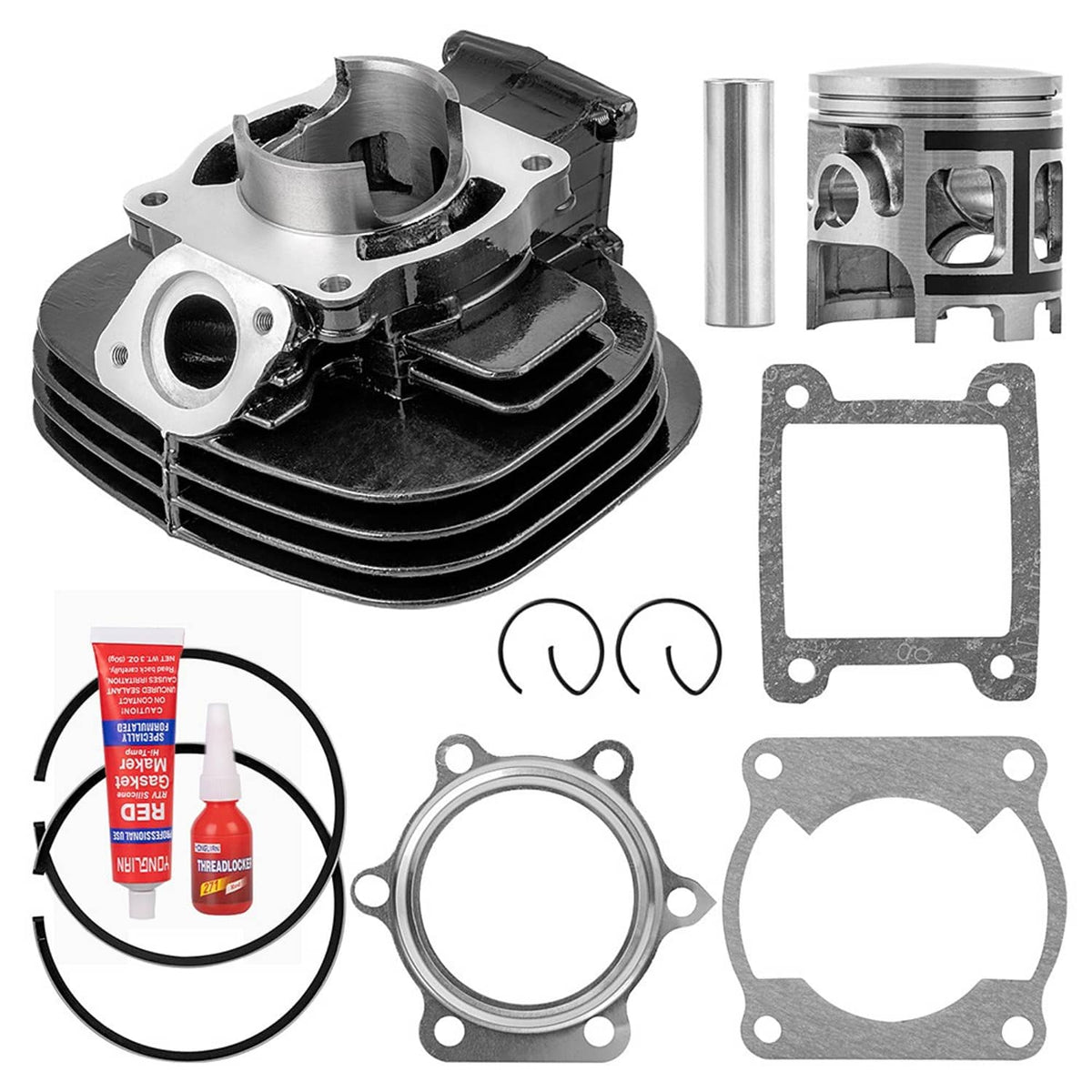 Bethesda Industrial Top End Kit 1988-2006 Fit For Yamaha Blaster 200 YFS200 Cylinder Piston Gasket