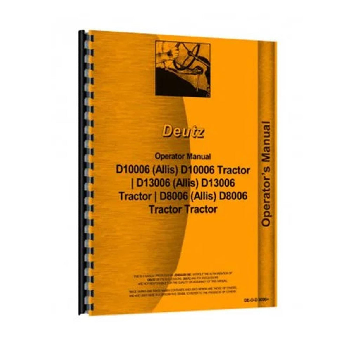 Bethesda Industrial Operator's Manual fits Deutz D8006 D10006 D13006