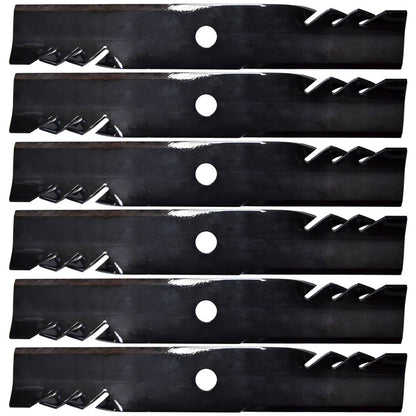 Bethesda Industrial 6PK 18" Toothed Blades Fits Exmark Toro Turf Tracer Lazer Lawn Mowers 52" Deck