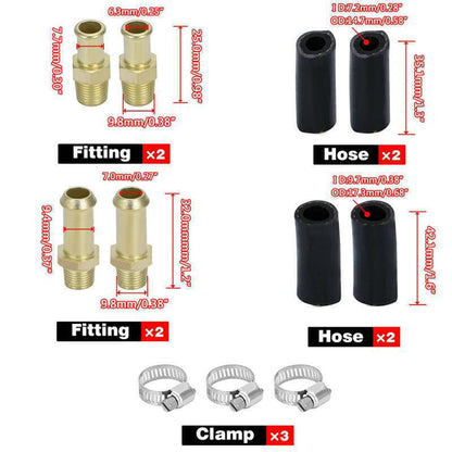 Bethesda Industrial Universal 1-6 PSI Adjustable Fuel Pressure Regulator Kit For Carburetor Engine