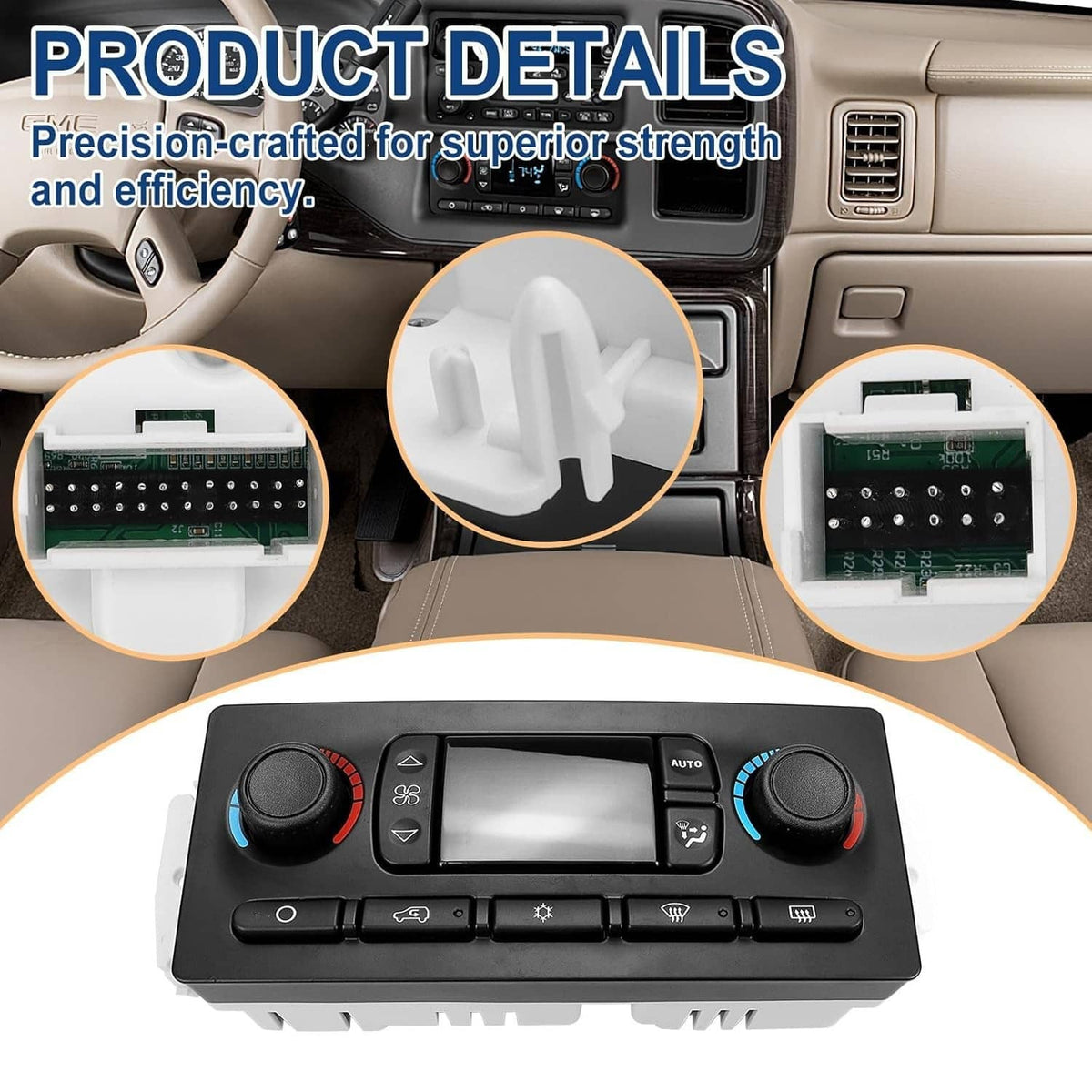 Bethesda Industrial AC Heater Climate Control Module 599-009 For 2003-2007 Chevy GMC Improved Design