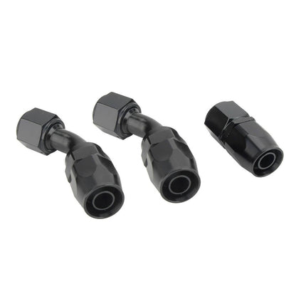 Bethesda Industrial Universal Turbo Oil Line Feed Kit w/ Return Drain Flange T3 T4 T04E Oil Pan Plug