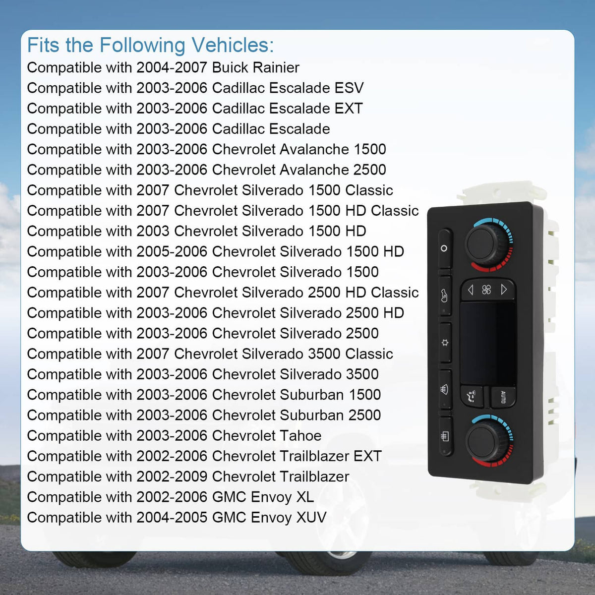 Bethesda Industrial Improved 599-211XD Climate Control Module For Chevy GMC Silverado Tahoe Trail