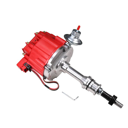 Bethesda Industrial Red HEI Distributor For Ford 351W Windsor w/ 65K Hi-output Coil & Pigtails NEW