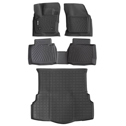 Bethesda Industrial All Weather Floor Mats & Cargo Liner Black For Ford Fusion Non Hybrid 2017-2020