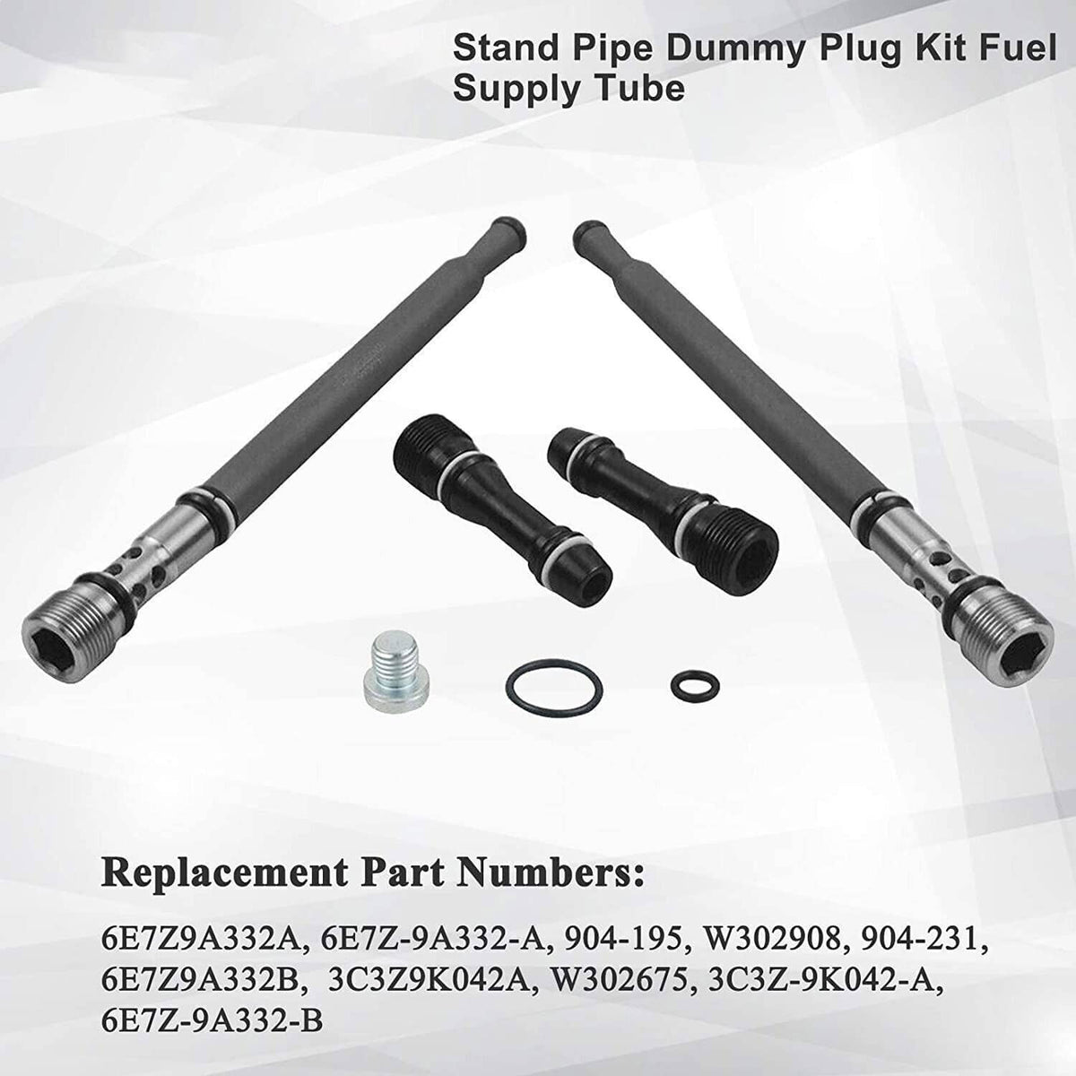 Bethesda Industrial 6E7Z9A332A For Ford F250 6.0L Diesel Oil Fuel Updated Stand Pipe Dummy Plug Set