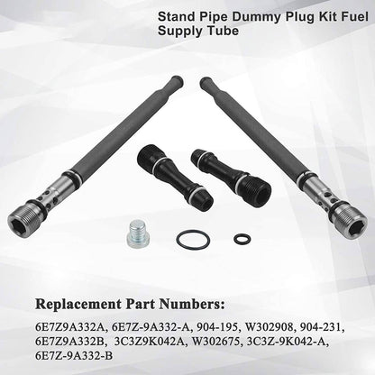 Bethesda Industrial 6E7Z9A332A For Ford F250 6.0L Diesel Oil Fuel Updated Stand Pipe Dummy Plug Set