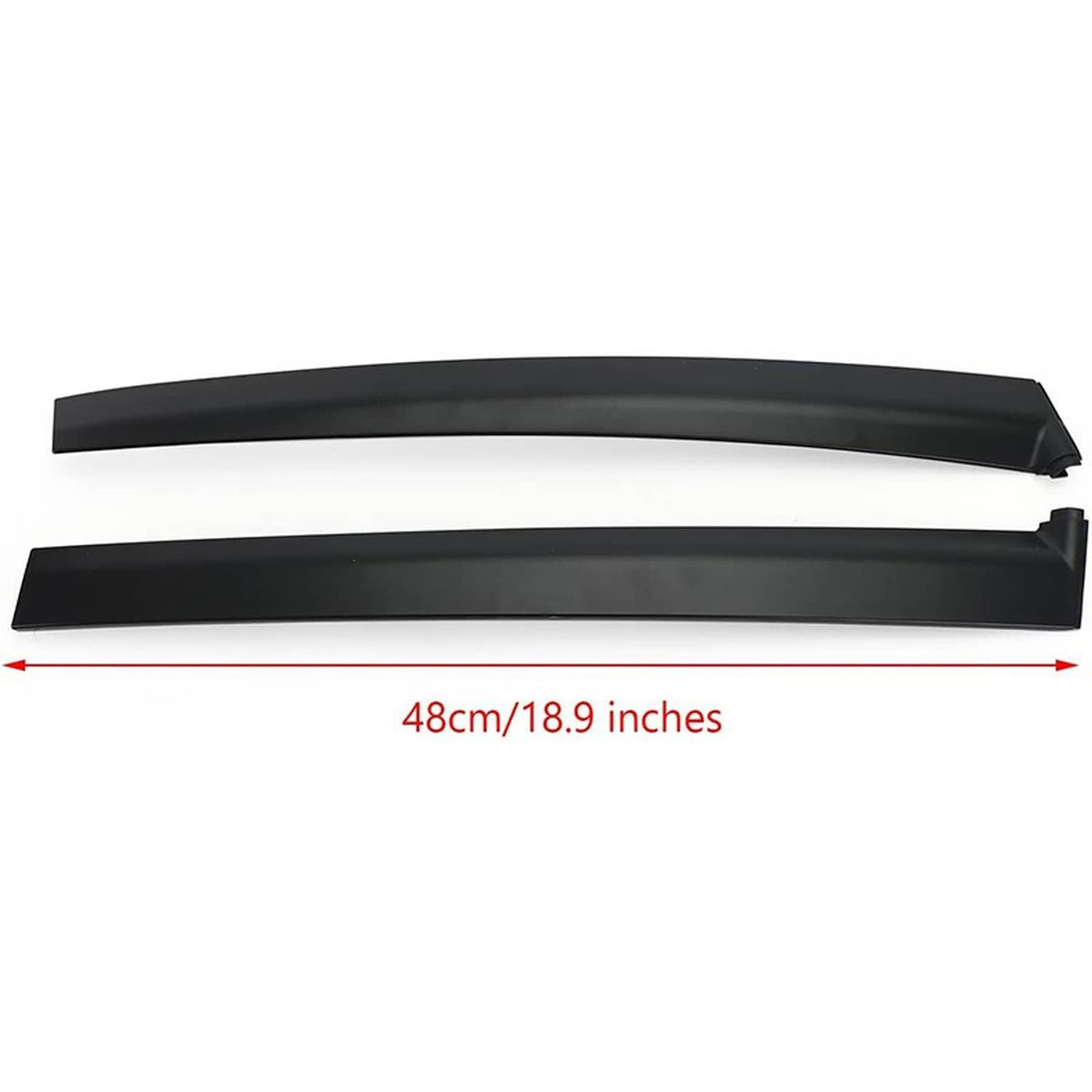 Bethesda Industrial Left & Right Side Window Molding Door Sash Trim For 1992-1995 Honda Civic Black