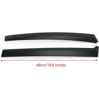 Bethesda Industrial Left & Right Side Window Molding Door Sash Trim For 1992-1995 Honda Civic Black