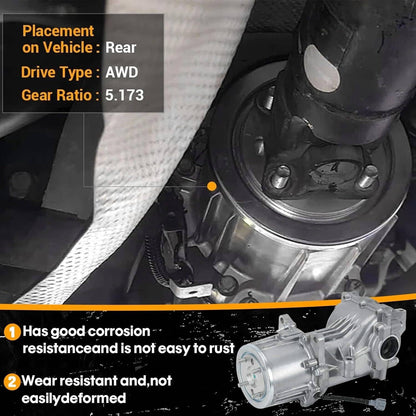 Bethesda Industrial Rear Carrier/Differential for Nissan Rogue Sport Qashqai 2017 2018 2019 2020 AWD