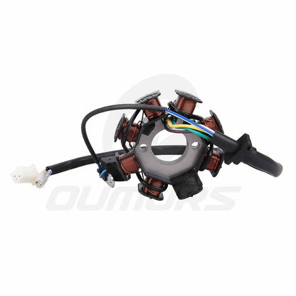 Bethesda Industrial 8 Pole Coil Magneto Stator for GY6 125cc 150cc Scooter ATV Moped 5 Wires
