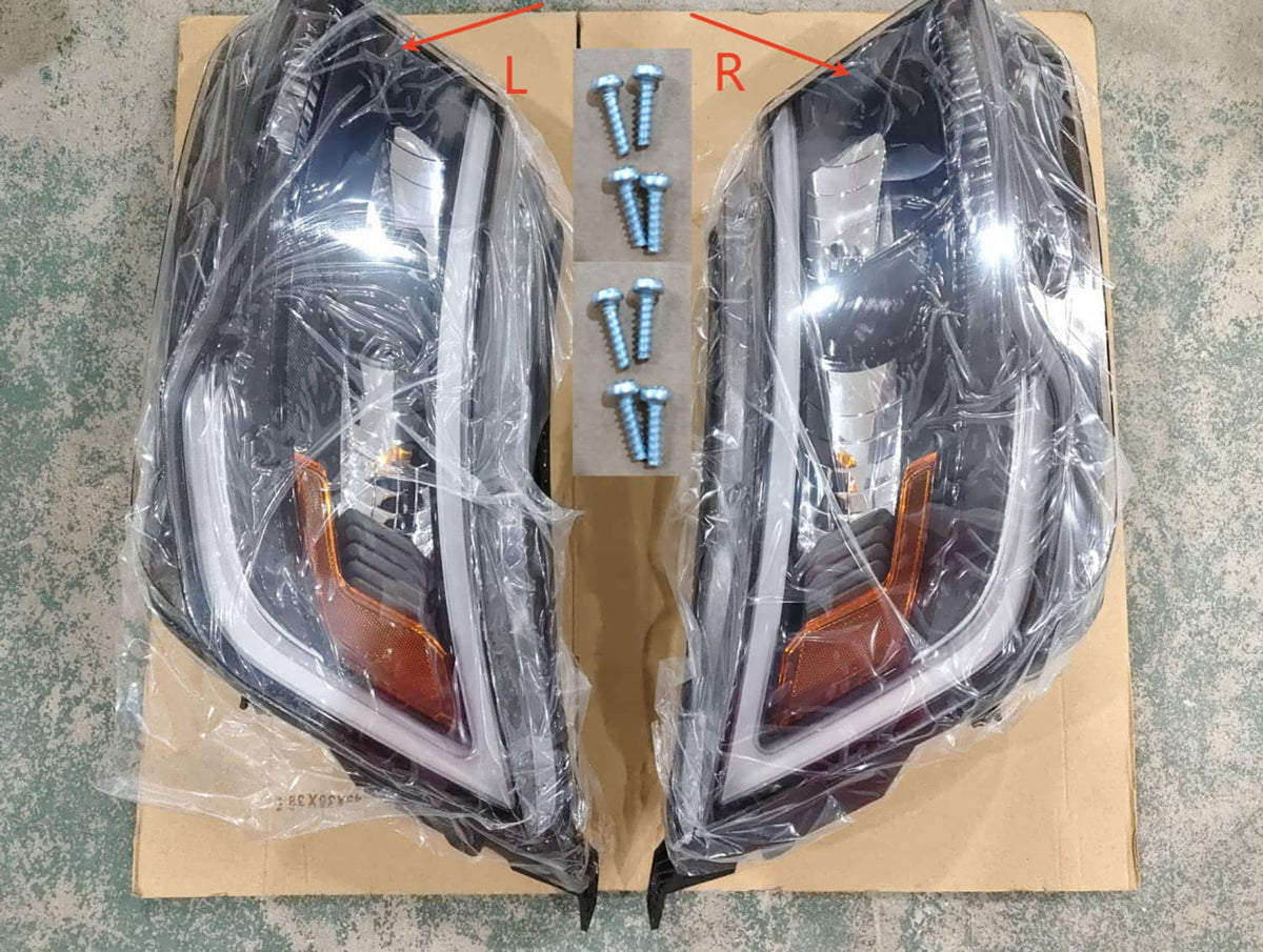 Bethesda Industrial Left & Right Side Headlights Assembly w/LED DRL For 2016-2019 Ford Explorer