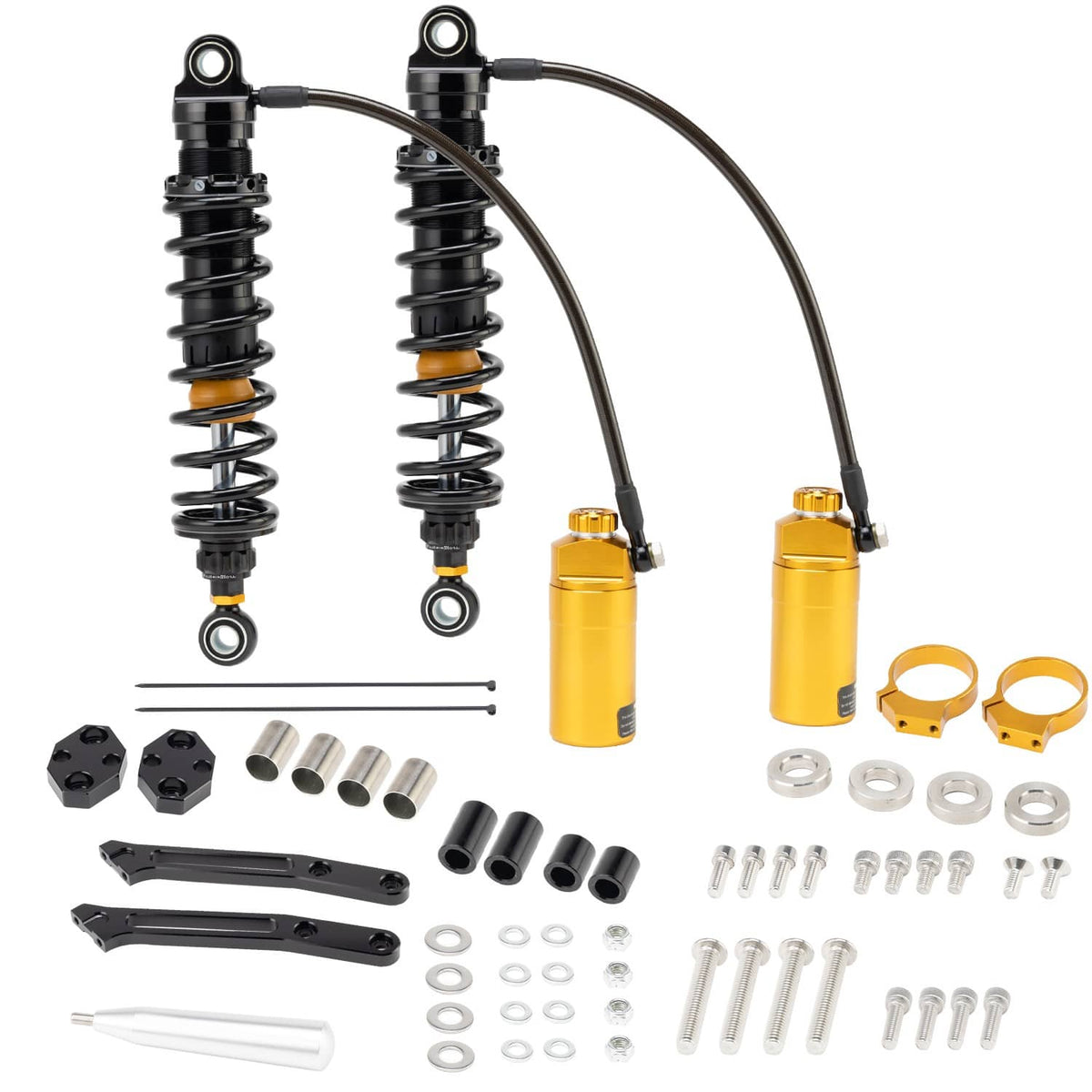 Bethesda Industrial Remote Reservoir Rear Suspensions Shock For Harley Electra Glide FLHT 2019-2022